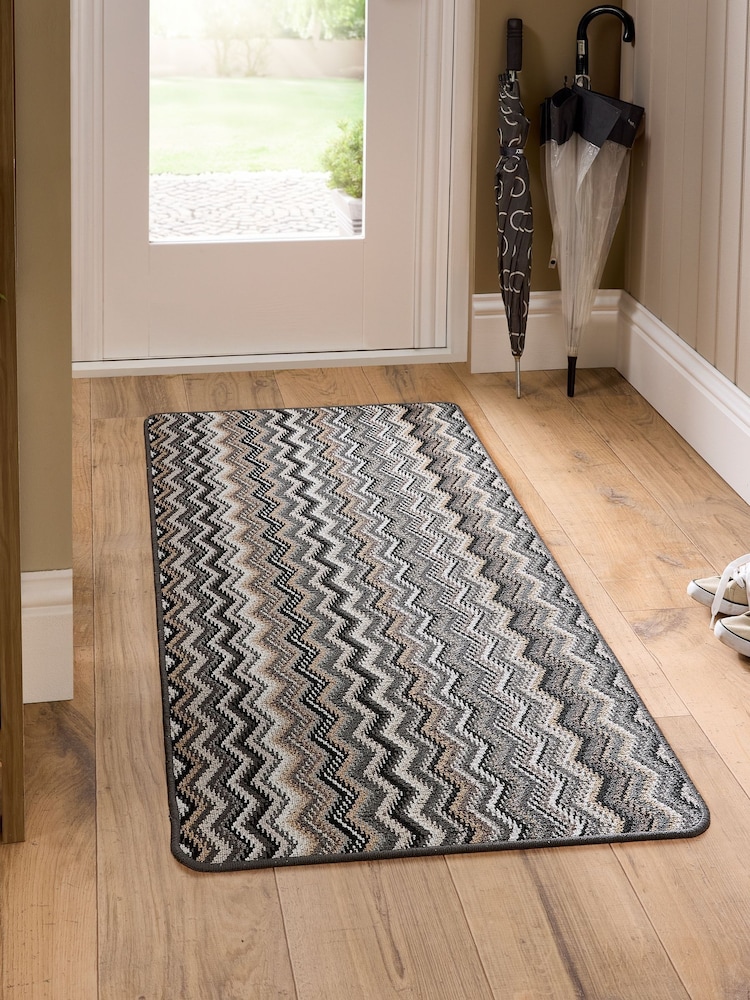 My Mat Candy Multi Monochrome Zig Zag Runner - Image 1 of 3 My Mat Candy Multi Monochrome Zig Zag Runner - Image 1 of 3