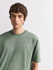 NN.07 Green Adam Embroidered Logo T-Shirt - Image 3 of 6