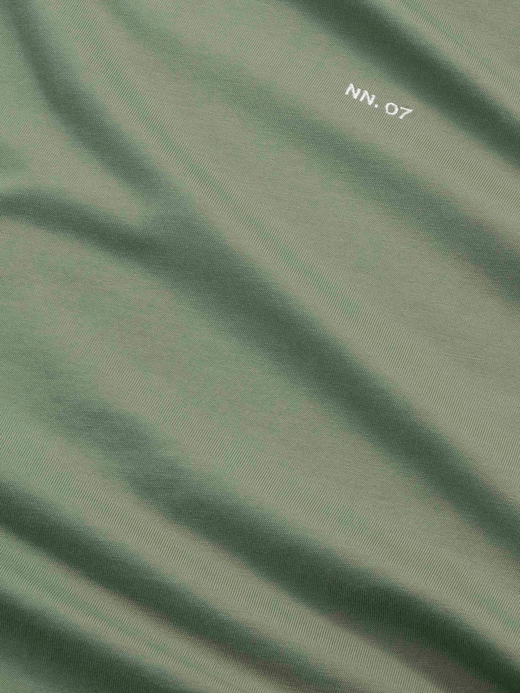 NN.07 Green Adam Embroidered Logo T-Shirt - Image 6 of 6