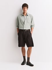 NN.07 Brown Kay Tailored Shorts - Image 1 of 7