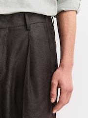 NN.07 Brown Kay Tailored Shorts - Image 5 of 7