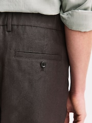 NN.07 Brown Kay Tailored Shorts - Image 6 of 7