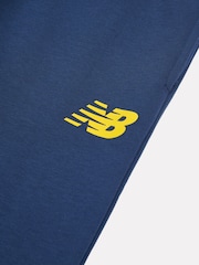 New Balance Blue French Terry Stacked Logo Zip Thru Hoodie & Joggers Set - Image 11 of 11