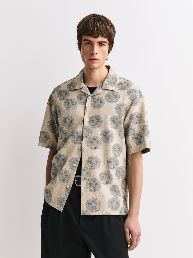 NN.07 Natural Ole Relaxed Fit Linen Blend Shirt - Image 1 of 4