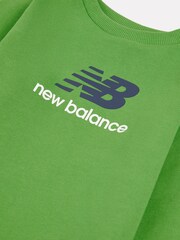New Balance Green FT Crew & Joggers Set - Image 4 of 5