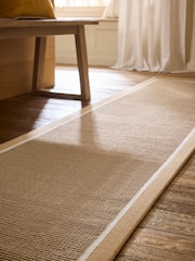 Natural Taped Border Jute Runner - Image 3 of 5