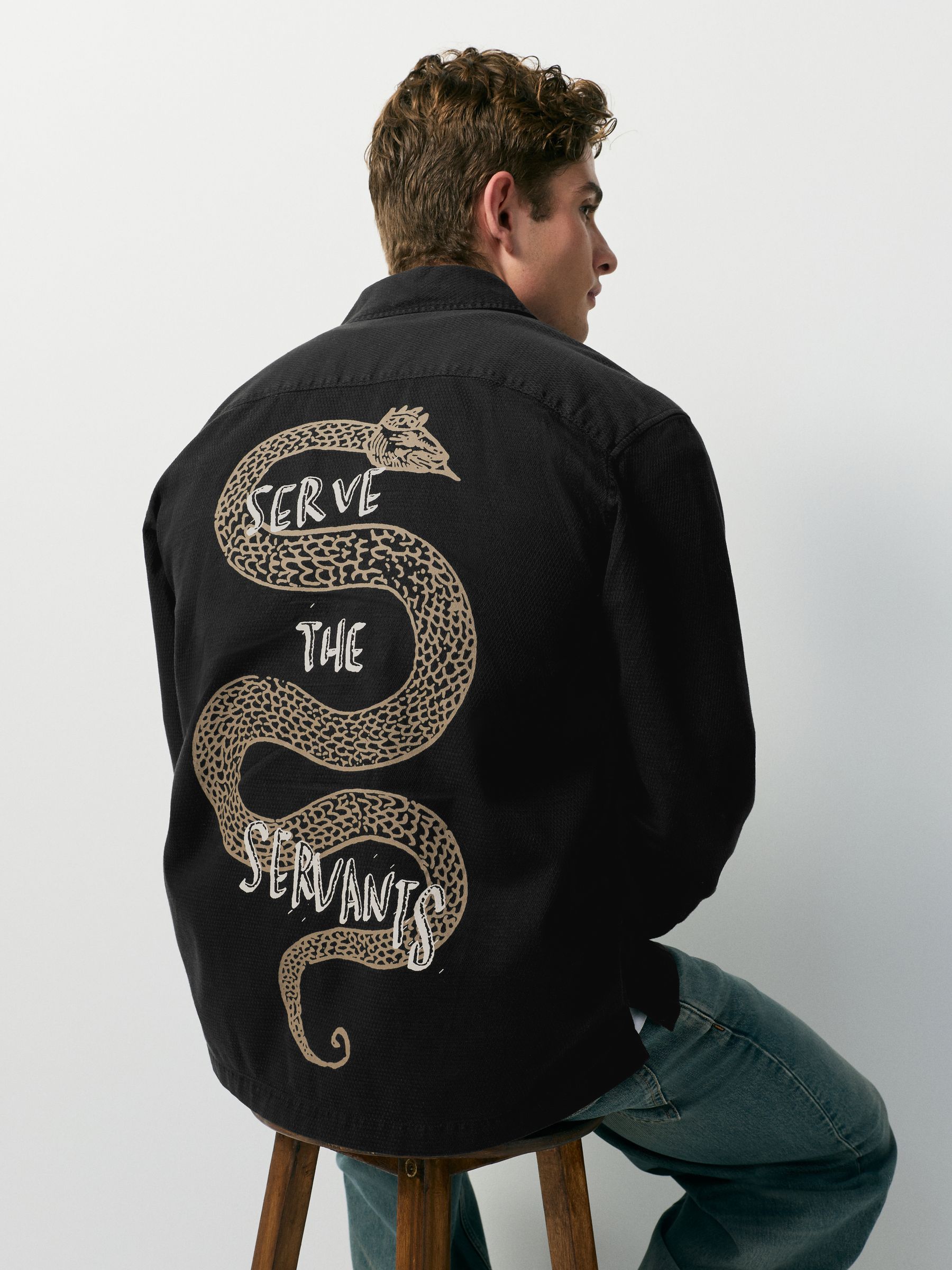 Buy Black Nirvana Printed Long Sleeve Shirt from Next USA