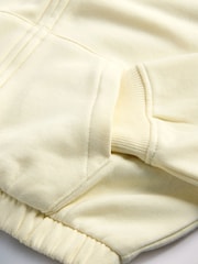 The Set 2 Pack Jersey Funnel Neck Zip Through Cropped Jacket and Shorts Yellow/Brown - Image 6 of 6