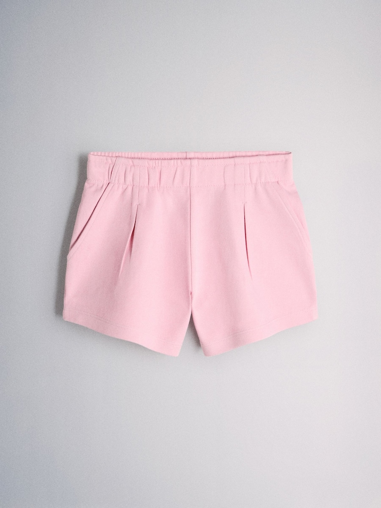 Roz/Crem - The Set 2 Pack Jersey Interlock Short Sleeve Crew and Short Sets - Imaginea 2 din 7