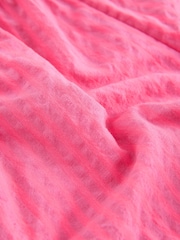 Pink Seersucker Stripe Crochet Trim Shorts (3mths-7yrs) - Image 4 of 4