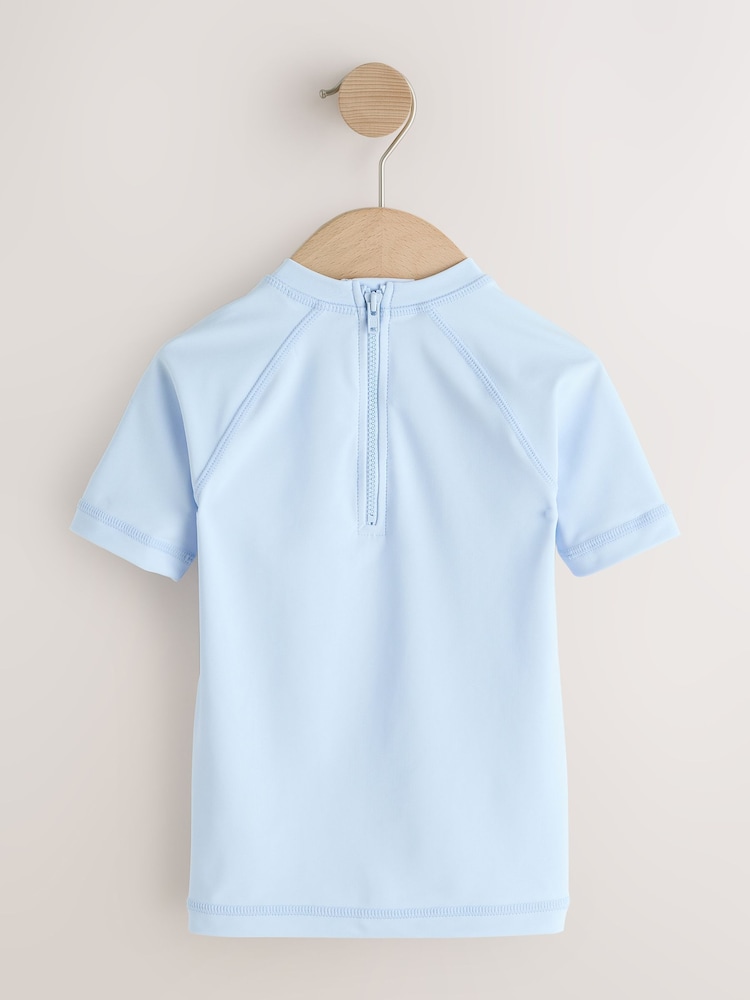 Light Blue Rash Vest (3mths-7yrs) (3mths-7yrs) - Image 2 of 4