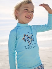 藍色 - 防曬防曬衣和游泳短褲組合（3個月-7歲） - 圖片 5，共 10