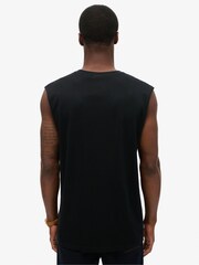 Superdry Black Essential Logo Tank Top - Image 2 of 6