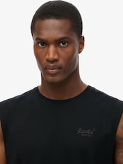 Superdry Black Essential Logo Tank Top - Image 3 of 6