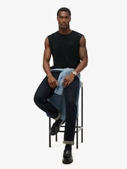 Superdry Black Essential Logo Tank Top - Image 4 of 6