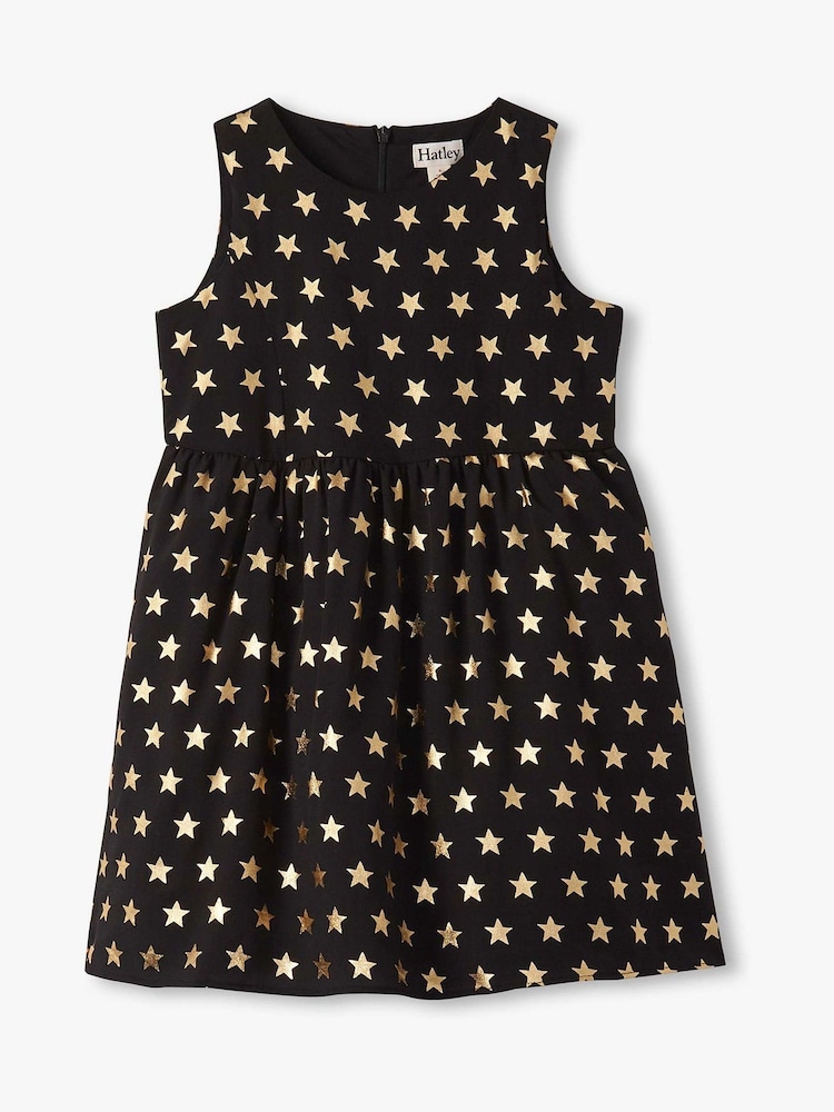 Hatley Crepe Star Princess Black Dress - Image 1 of 2
