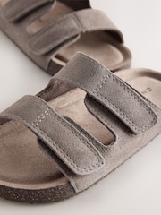 Neutral Suede Corkbed Slider Sandals - Image 3 of 5