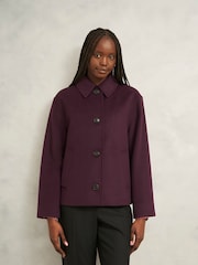 Hobbs Purple Zoe Coat - Image 1 of 4
