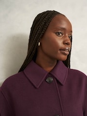 Hobbs Purple Zoe Coat - Image 3 of 4