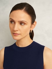 Hobbs Blue Yasmin Knitted Vest - Image 3 of 4