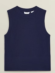 Hobbs Blue Yasmin Knitted Vest - Image 4 of 4