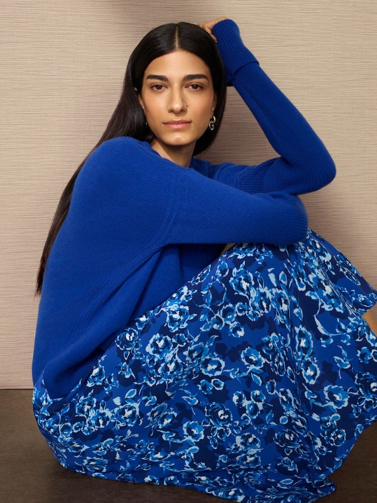 Hobbs Blue Darla Jumper - Image 1 of 5 Hobbs Blue Darla Jumper - Image 1 of 5