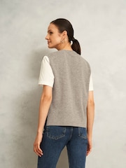 Hobbs Grey Maya Knitted Vest - Image 2 of 4