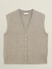 Hobbs Grey Maya Knitted Vest - Image 4 of 4