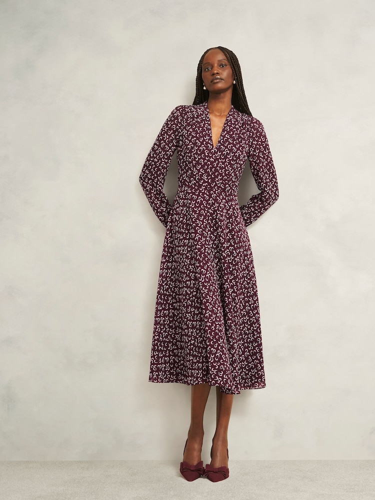 Hobbs Red Aurora Dress - Image 2 of 5