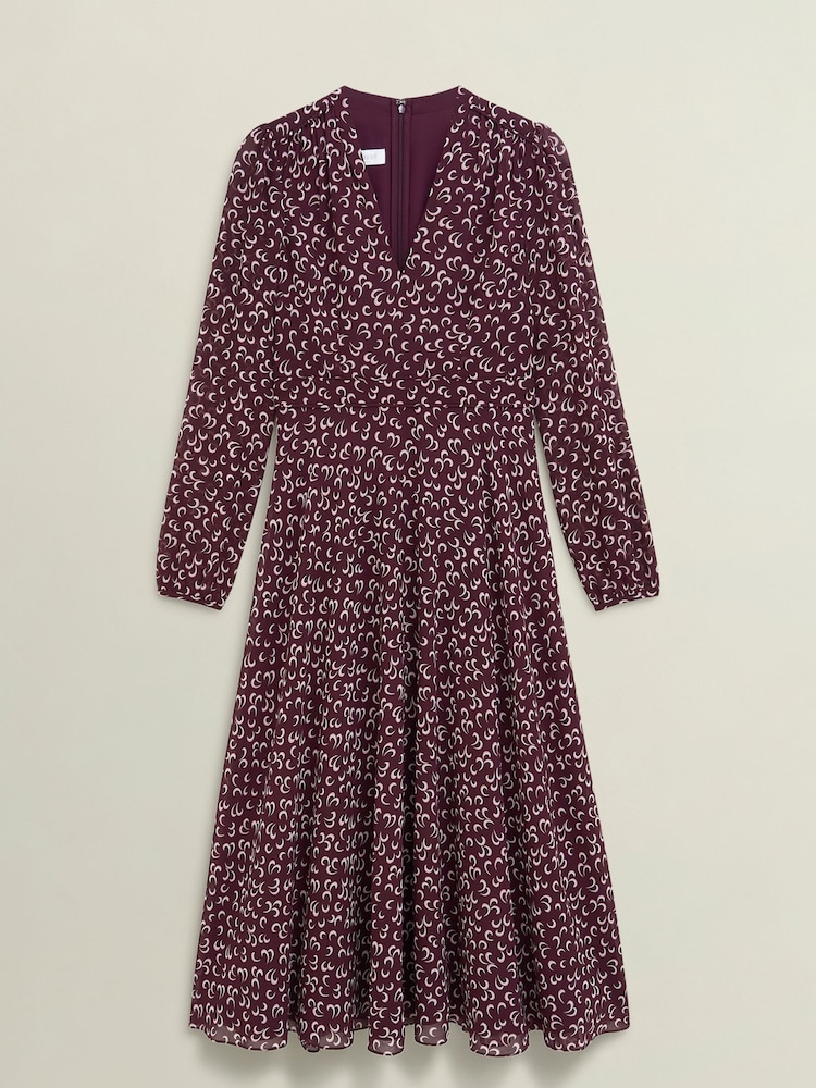Hobbs Red Aurora Dress - Image 5 of 5