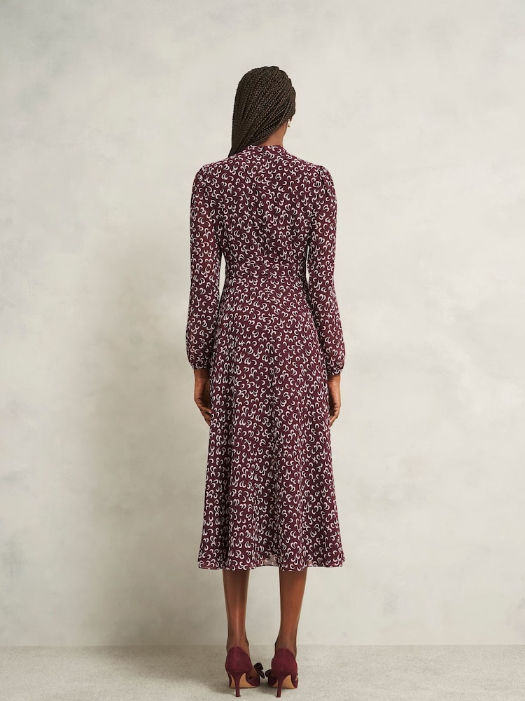 Hobbs Red Petite Aurora Dress - Image 2 of 4