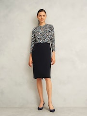 Hobbs Blue Petite Ivy Skirt - Image 1 of 4