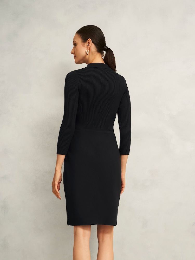 Hobbs Black Blanche Knitted Dress - Image 2 of 4