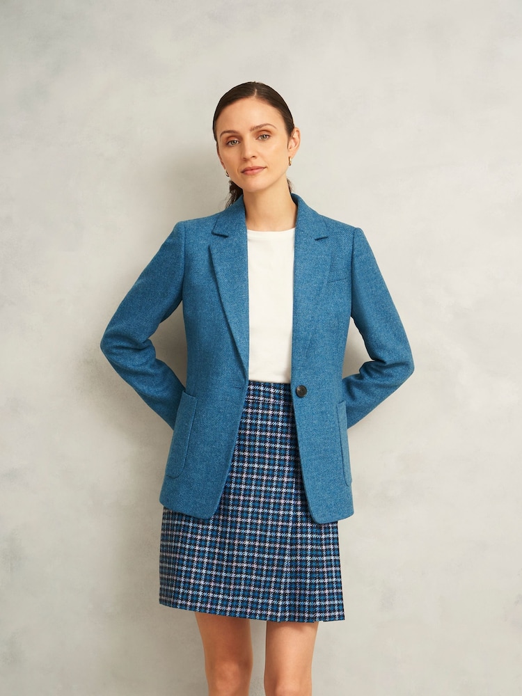 Hobbs Blue Molly Kilt Skirt - Image 1 of 4 Hobbs Blue Molly Kilt Skirt - Image 1 of 4