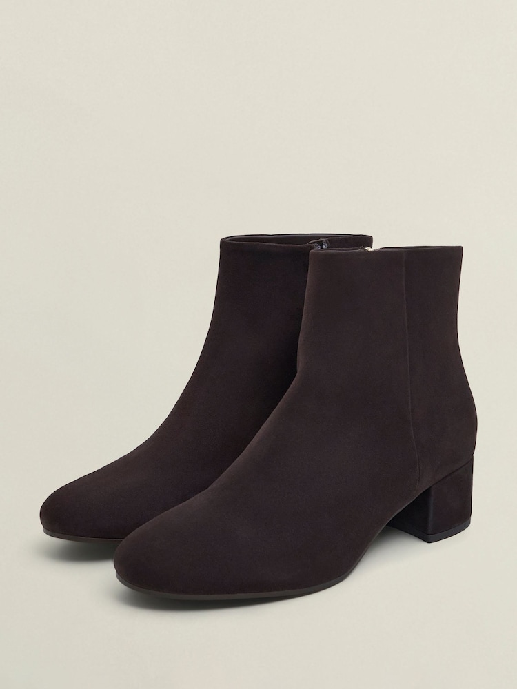 Hobbs Brown Evelyn Ankle Boots - Image 2 of 3 Hobbs Brown Evelyn Ankle Boots - Image 2 of 3