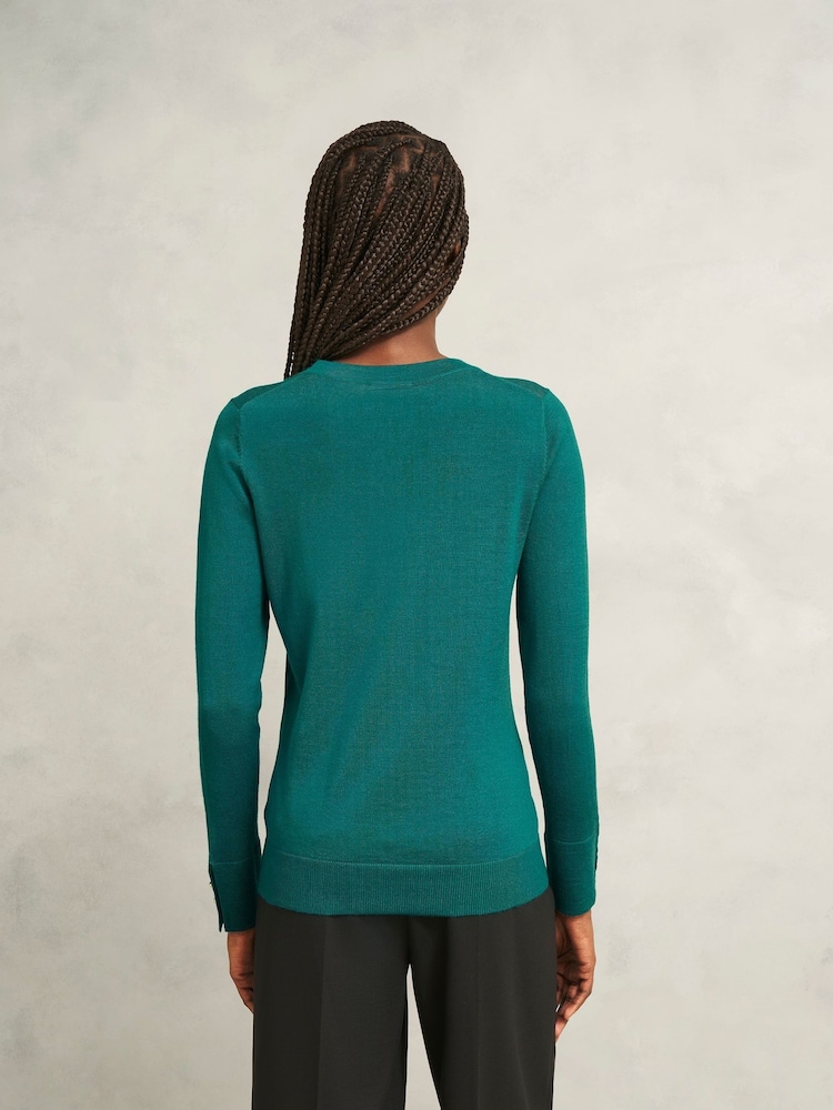 Hobbs Green Penny Merino Jumper - Image 2 of 4