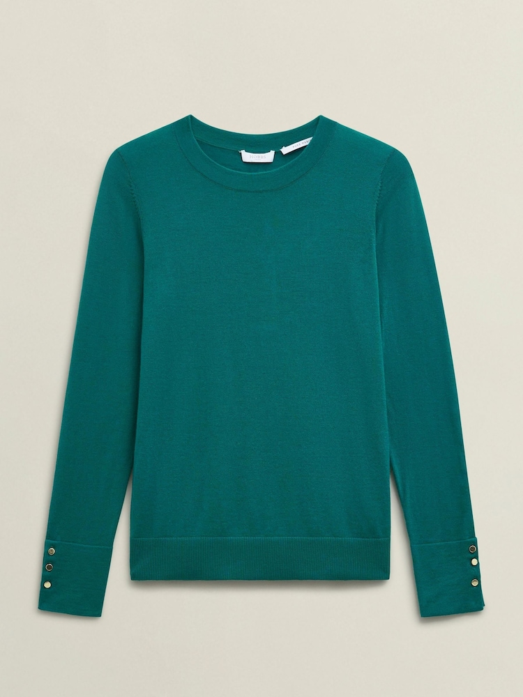 Hobbs Green Penny Merino Jumper - Image 4 of 4 Hobbs Green Penny Merino Jumper - Image 4 of 4