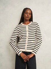 Hobbs White Simona Knitted Jacket - Image 1 of 4