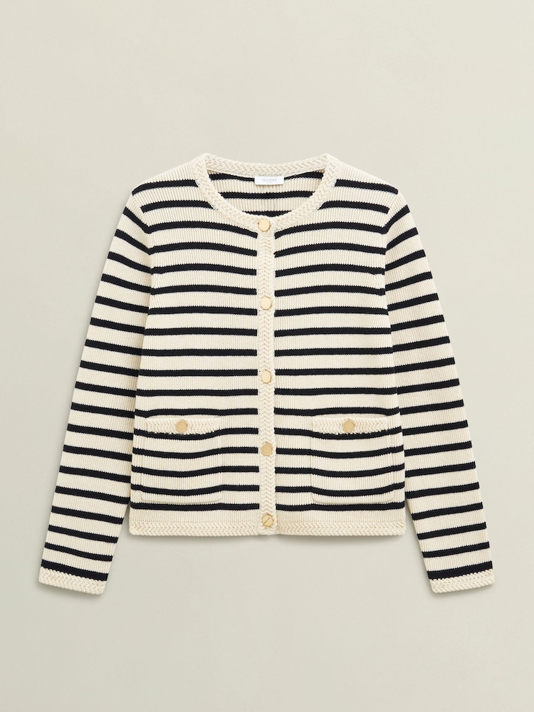 Hobbs White Simona Knitted Jacket - Image 4 of 4