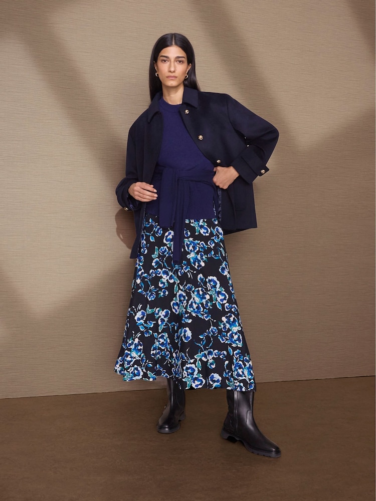 Hobbs Blue Kiara Skirt - Image 1 of 5