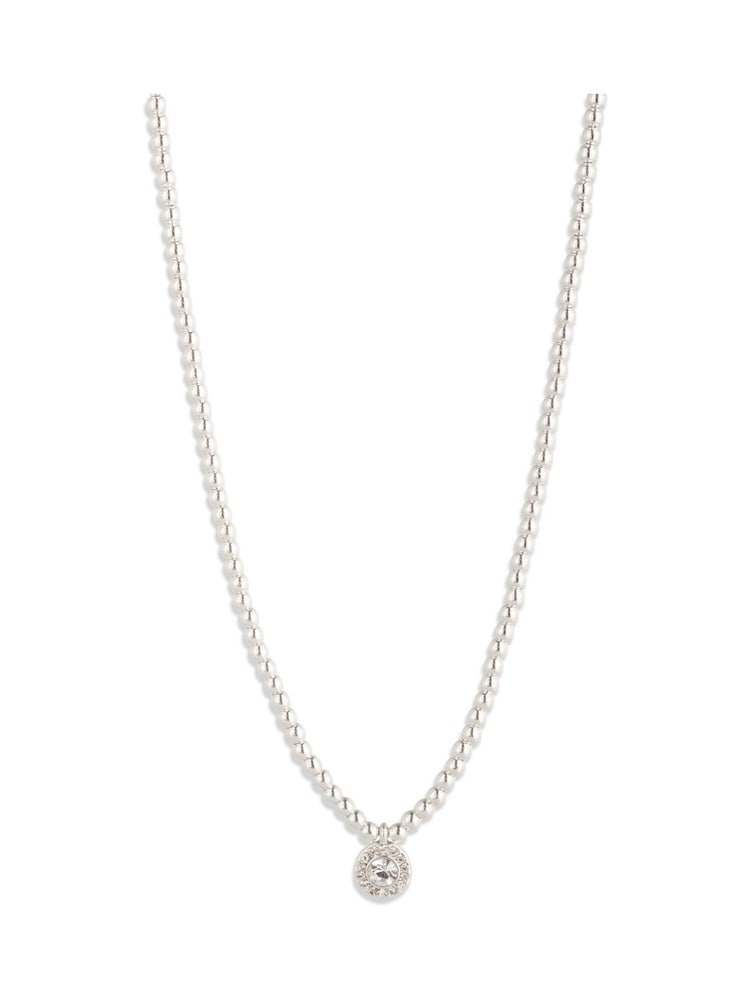 Lauren Ralph Lauren Silver Tone Crystal Pave Necklace - Image 1 of 2 Lauren Ralph Lauren Silver Tone Crystal Pave Necklace - Image 1 of 2
