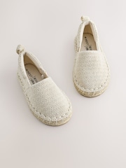 Neutral Espadril Woven Shoes - Image 2 of 5