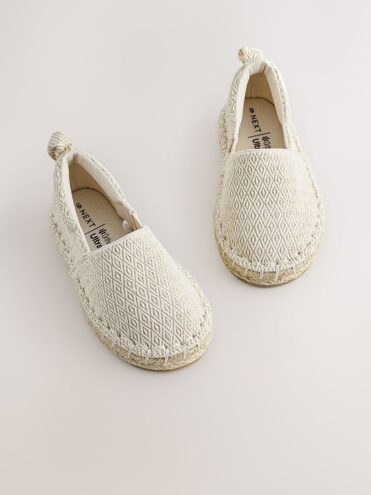 Neutral Espadril Woven Shoes - Image 2 of 5