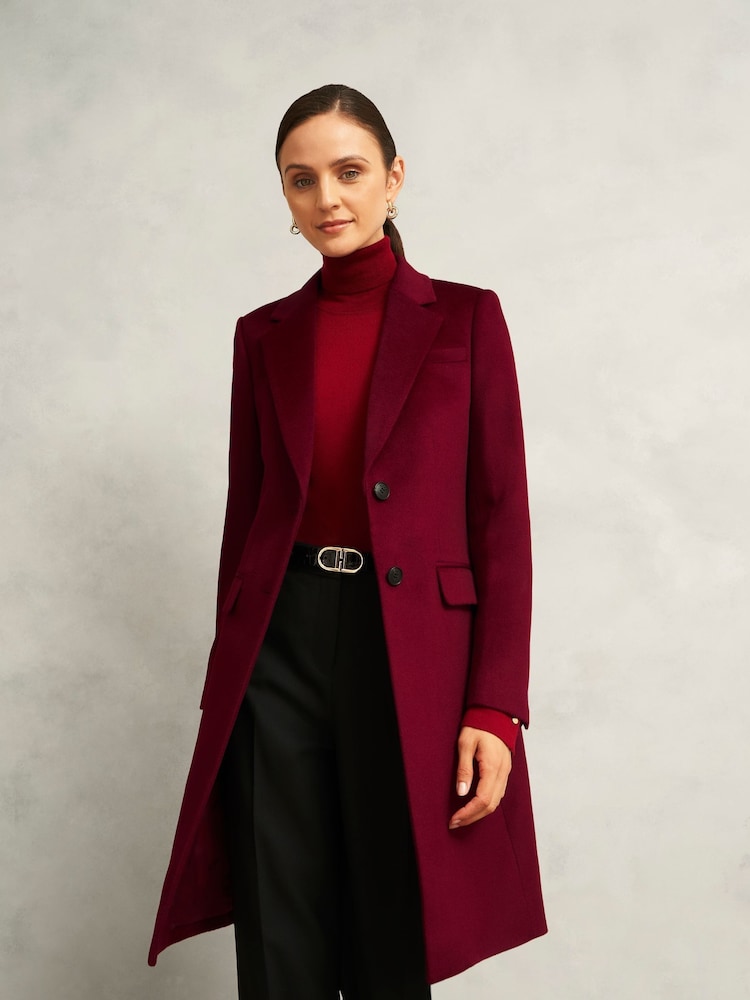 Hobbs Red Petite Cavendish Coat - Image 1 of 5 Hobbs Red Petite Cavendish Coat - Image 1 of 5