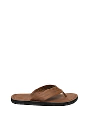 Superdry Brown Vintage Flip Flop - Image 3 of 8