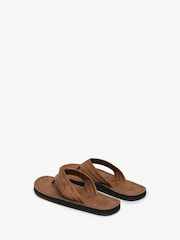 Superdry Brown Vintage Flip Flop - Image 6 of 8