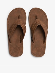 Superdry Brown Vintage Flip Flop - Image 7 of 8
