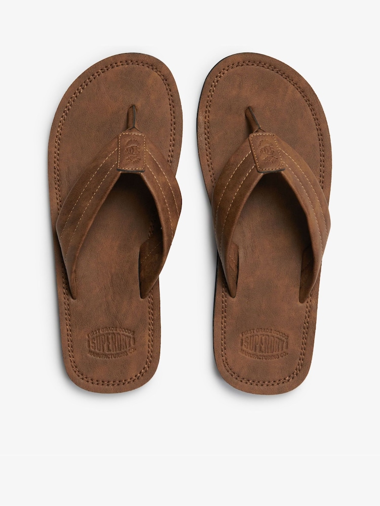 Vintage flip flops unisex Vintage 80s 90s Flip Flop Mens 9-10 Patriotic Bald Eagle Red  main image 2