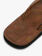 Superdry Brown Vintage Flip Flop - Image 8 of 8
