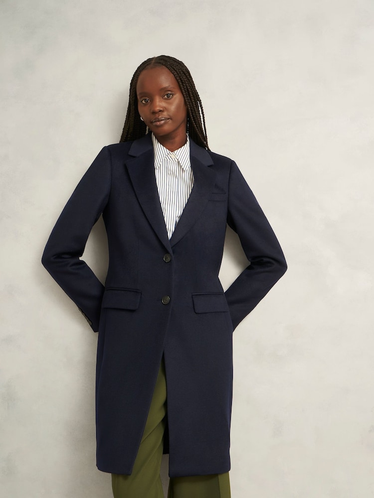 Hobbs Blue Cavendish Coat - Image 1 of 6 Hobbs Blue Cavendish Coat - Image 1 of 6